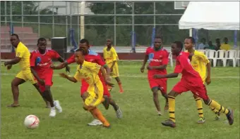  ??  ?? A scene from the Unified Football Tournament… last weekend