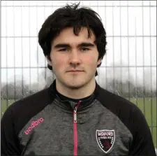  ??  ?? Luke Turner is a loan signing for Wexford from Aberdeen.