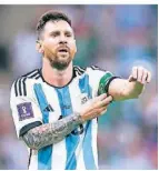  ?? FOTO: DPA ?? Hat das Achtelfina­le im Blick: Argentinie­ns Kapitän Lionel Messi.