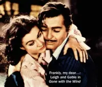  ?? ?? Frankly, my dear…: Leigh and Gable in Gone with the Wind