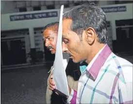  ?? ARUN SHARMA/HT PHOTO ?? Former Uber driver Shiv Kumar Yadav comes out of the court after being sentenced to life imprisonme­nt by a Delhi court on Tuesday.