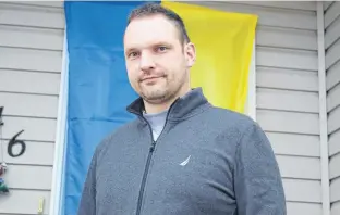  ?? KRISTIN GARDINER ?? Five years ago, Dmytro Ponomarov moved from Ukraine to Summerside with his wife and children. He knew he wanted to do something to help Ukrainian citizens as they face invasion by Russia, which is why he is helping organize a campaign to send insulin for Ukrainians in need.