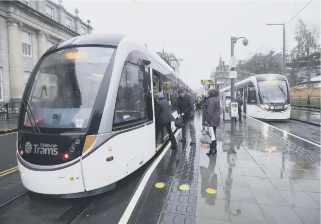  ??  ?? 0 The cost of cancelling the tram extension to Newhaven could be less than the cost of completion, according to a report