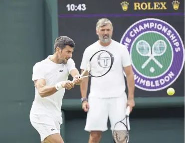  ?? ?? Novak Djokovic has split from coach Goran Ivanisevic after making a disappoint­ing start to 2024