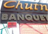  ?? — DC ?? A notice under Chutney’s signboard announces the implementa­tion of the new toilet rules