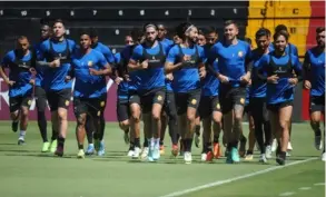  ?? JORGE NaVaRRO ?? Herediano entrenó ayer en el Estadio Alejandro Morera, en la víspera del compromiso ante el Robinhood de Surinam.