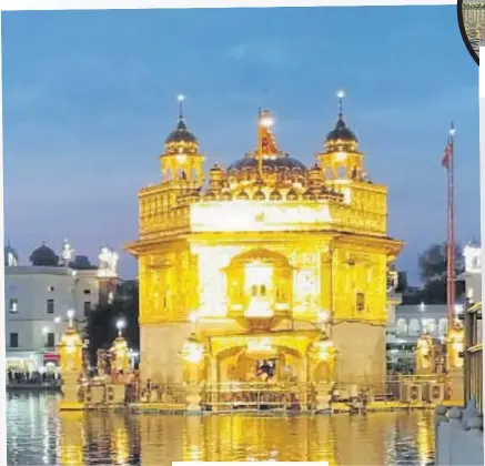  ?? Picture: WANSHIKA KUMAR ?? The golden temple is one of the main attraction­s in the city of Amritsar, Punjab, India.