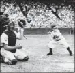  ??  ?? The owner of the St. Louis Browns, Bill Veeck, sent in 3-foot, 7-inch Eddie Gaedel to pinch-hit in a game against Detroit at Sportsman’s Park, in St. Louis, 66 years ago today. He walked on four pitches.