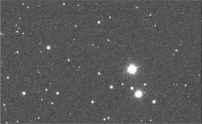  ?? University of Hawaii Institute for Astronomy photo ?? Asteroid 2020 OO1, initially detected near Earth by the PanSTARRS1 telescope atop Haleakala, is projected to make a close approach Monday.