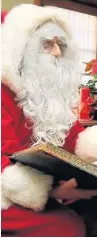  ??  ?? Santa will be making an appearance to read his favourite festive stories