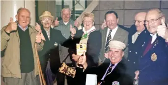  ??  ?? Generous: Barbara and Ray’s donations have helped out (from left) Monte Cassino veterans, a care home and a children’s club