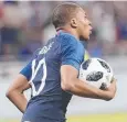  ??  ?? PLAY BALL: France’s Kylian Mbappe celebrates a goal.