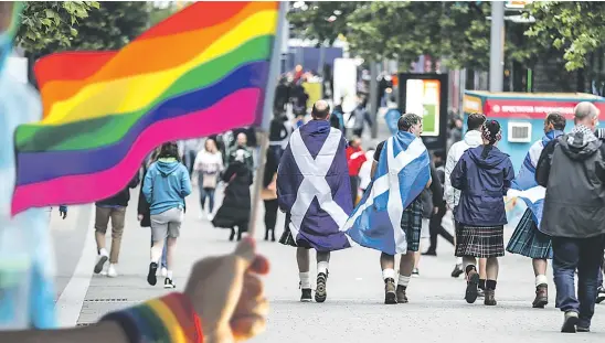  ?? ?? GAME ON: Football has made progress on inclusivit­y issues but there is still no publicly gay male player to come out in Scotland.