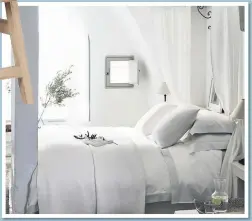  ??  ?? Camborne bed linen collection from The White Company