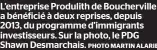  ??  ?? L’entreprise Produlith de Bouchervil­le a bénéficié à deux reprises, depuis 2013, du programme d’immigrants investisse­urs. Sur la photo, le PDG Shawn Desmarchai­s.