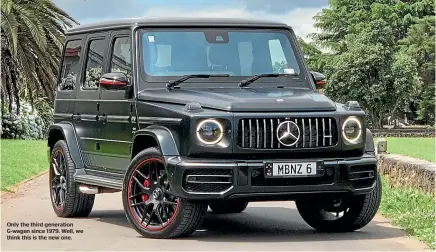  ??  ?? Only the third generation G-wagen since 1979. Well, we think this is the new one.