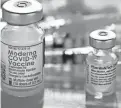  ?? CHARLES KRUPA/AP ?? Pfizer and Moderna have been working for more than a year to develop boosters that are targeted against variants, hoping they will be more protective.