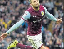  ??  ?? VILLA THRILLER: Conor Hourihane grabs the winner