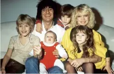  ??  ?? Ronnie and Jo with the Wood brood in 1980