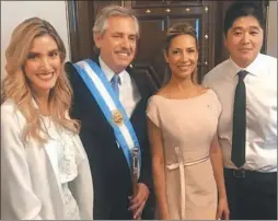  ??  ?? EL CHINO. Así mencionó Alberto al empresario Chien Chia Hong.