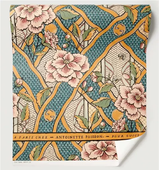 The fine print 'Floral Print' wallpaper by Gucci Décor - PressReader
