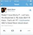  ??  ?? David Nixon’s tweets after the incident