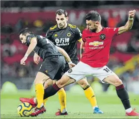  ?? FOTO: GETTY ?? Bruno Fernandes debutó con nota en Old Trafford