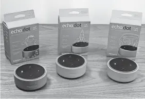  ?? EDWARD C. BAIG/USA TODAY ?? Echo Dot Kids Edition comes in blue, red and green.