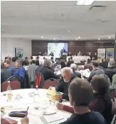  ??  ?? Plus de 200 agriculteu­rs du Saguenay– Lac-Saint-Jean se sont réunis à l’occasion de l’assemblée générale annuelle de leur fédération.