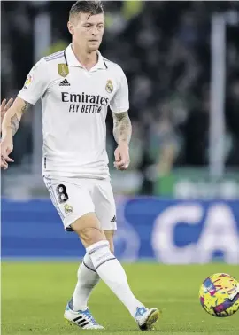  ?? Foto: dpa ?? Toni Kroos in Aktion gegen Betis Sevilla.