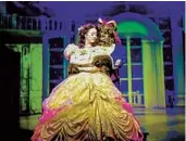  ?? ADRIANA ZUNIGA ?? Jenna Lea Rosen and Michael Deni in Moonlight Stage Production­s’ “Beauty and the Beast.”