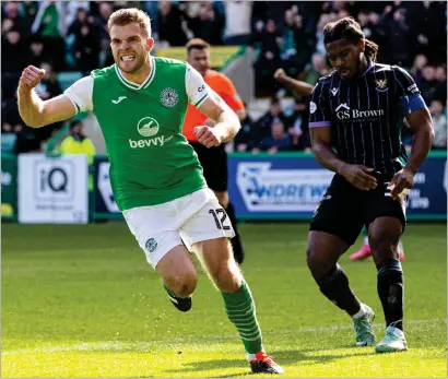  ?? ?? Chris Cadden celebrates after scoring his first goal since his comeback from a lengthy injury lay- off