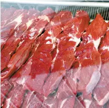  ?? Reuters-Yonhap ?? Meat products are displayed in a local butchery in Santo Andre, Sao Paulo state, Brazil, Oct. 1.