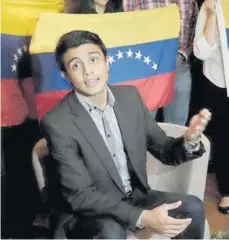  ??  ?? »Lorent Saleh cuando estuvo en Costa Rica en el año 2014.