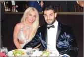  ?? VIVIEN KILLILEA — FOR GLAAD VIA GETTY IMAGES ?? Britney Spears and Sam Asghari attend the GLAAD media awards ceremony in Beverly Hilton in 2018.