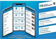  ?? FOTO: STADT METTMANN ?? Als erste Stadt im Kreis Mettmann nutzt Mettmann die Senioren-App. Sie enthält Informatio­nen, Hinweise, Tipps und Ratschläge.