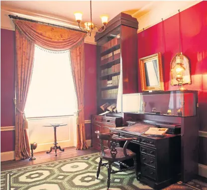  ?? Pictures: PA. ?? Dickens’ study inside the Charles Dickens Museum at Number 48 Doughty Street.