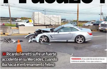  ?? / Fotos: Agencia Reforma ?? TREMENDO. El accidente se dio en la carretera a Laredo.