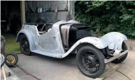  ??  ?? Sold as part of a sizeable barn-find haul, the ’30s Morris 10/6 Special is now in safe hands