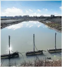  ?? Photos: TONY BENNY ?? Essential fluid: Water is now flowing from the Rangitata River into the intake of the Rangitata
South irrigation scheme.