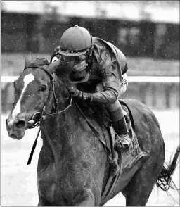  ?? JOE LABOZZETTA/NYRA ?? Code of Honor started his season by winning the Westcheste­r.