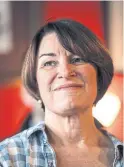  ??  ?? Sen. Amy Klobuchar has been accused of being abusive to her staff, to which she’s said she has “high expectatio­ns” and is a “tough” boss.