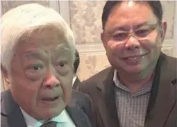  ??  ?? A PARENT’S INSPIRATIO­N The author’s father learned real-life lessons on parenting and how to run a business from Mr. John Gokongwei Jr.