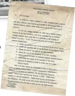  ??  ?? Above: A letter to employees from then-Administra­tor C.J. Price discusses Parkland’s role in history on Nov. 22, 1963.