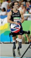  ??  ?? Liam Malone’s dash for gold saw him clock a time of 21.06s in the men’s 200m T44 final.