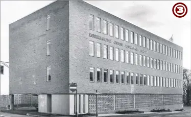  ??  ?? Elwick Road, 1967, and a picture showing the uninspirin­g rectangula­r box of a building that replaced the ornate Corn Exchange. The building has until recently been used as an office block with various tenants. It is currently being converted into...