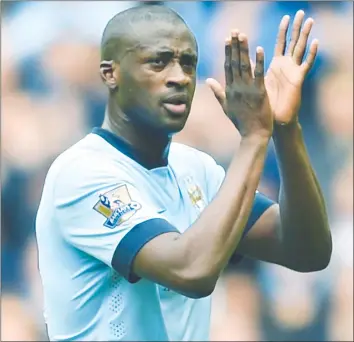  ??  ?? Yaya Toure