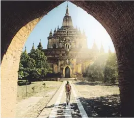  ??  ?? Templo budista de Htilominlo, en Bagan, antigua capital del Imperio birmano.