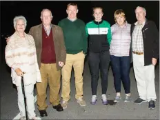  ?? Noreen Moran, Jackie Moran, John O’Shea, Siofra O’Shea, Mary and Michael Donnelly. ??