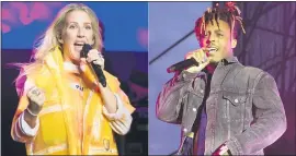  ??  ?? Ellie Goulding and Juice WRLD